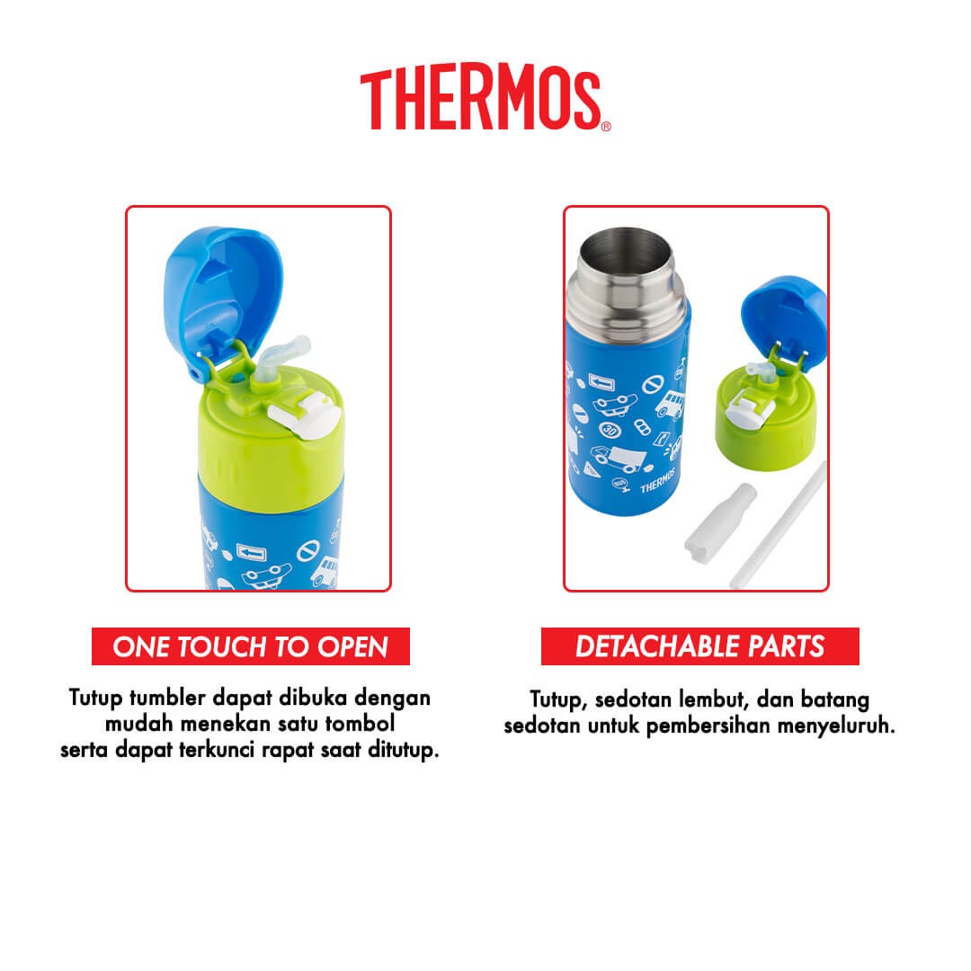 Thermos LLC Thermos Vacuum Insulated Straw Bottle for Baby 400ml FHL-403F 