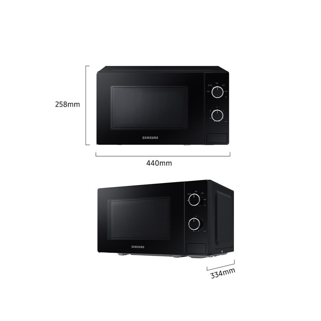 Samsung Electronics  Samsung Microwave Solo dengan Full Glass Door 20L MS20A3010AL/SE