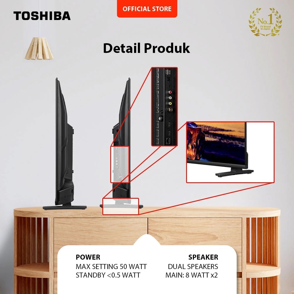 Toshiba Asia Pacific Indonesia Toshiba HD Smart TV Android 32" 32E31KP  