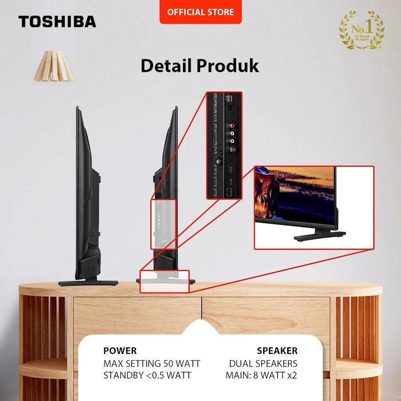 Toshiba HD Smart TV Android 32" 5