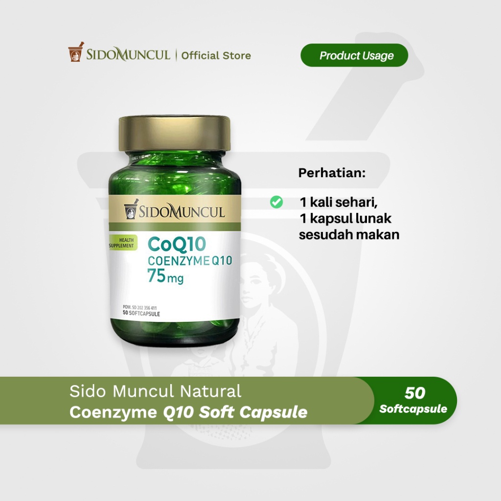 Sido Muncul  Sido Muncul Natural CoQ10 Coenzyme Q10