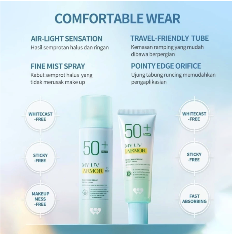 My UV Armor Sunscreen Spray SPF50+ PA+++ 2