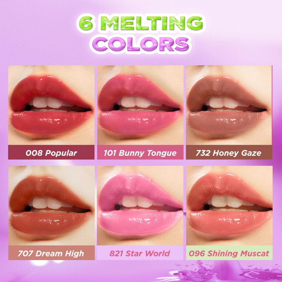 HEBE Beauty Style DAZZLE ME Color Chrome Melt To Dew Lip Click (821 Star World)