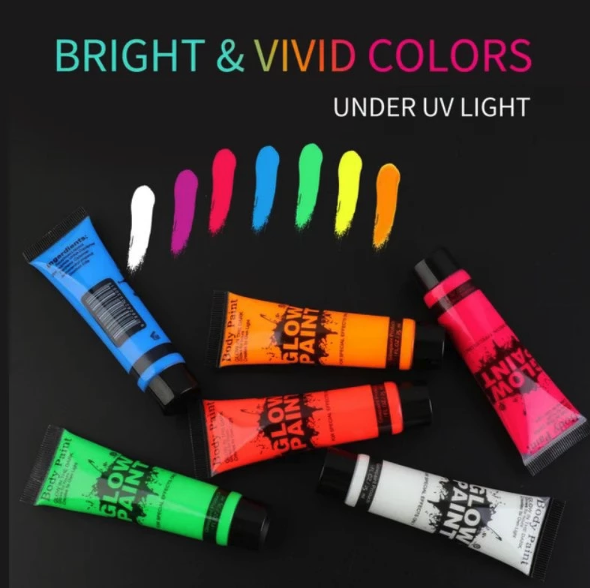  Paint Glow Body Paint Orange