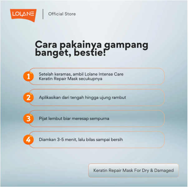 Lolane Intense Care Keratin Repair Hair Mask 3