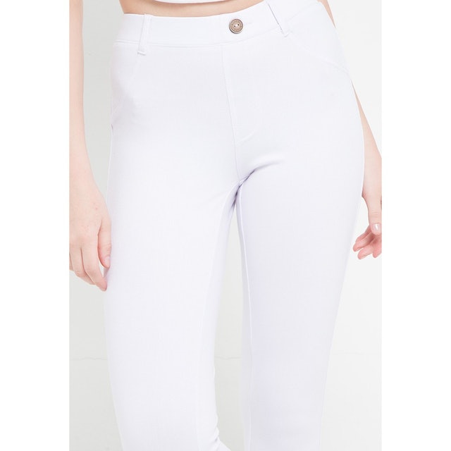 Jegging Wanita - Tregging White 4
