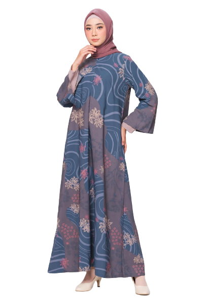 Luny Navy Gamis