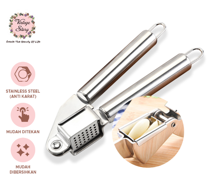 Alat Penghancur Bawang Putih Stainless 5