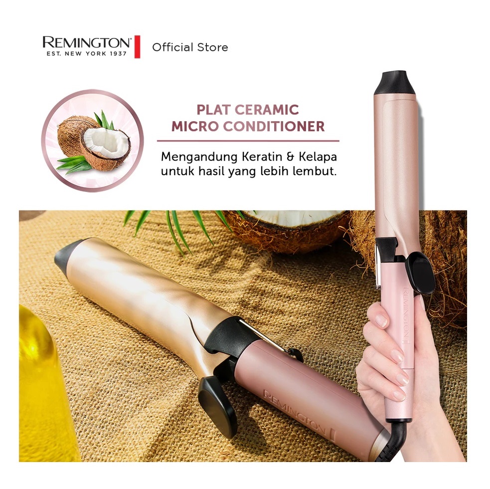 Spectrum Brands Remington Coconut Smooth Curling Iron CI5901