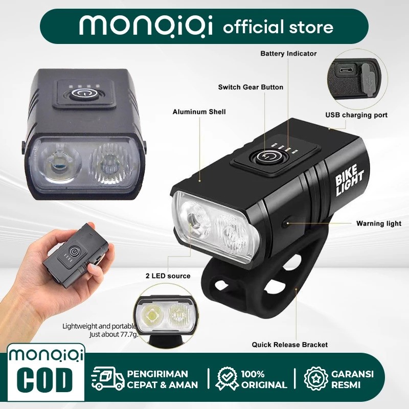 Monqiqi Lampu Sepeda LED 5