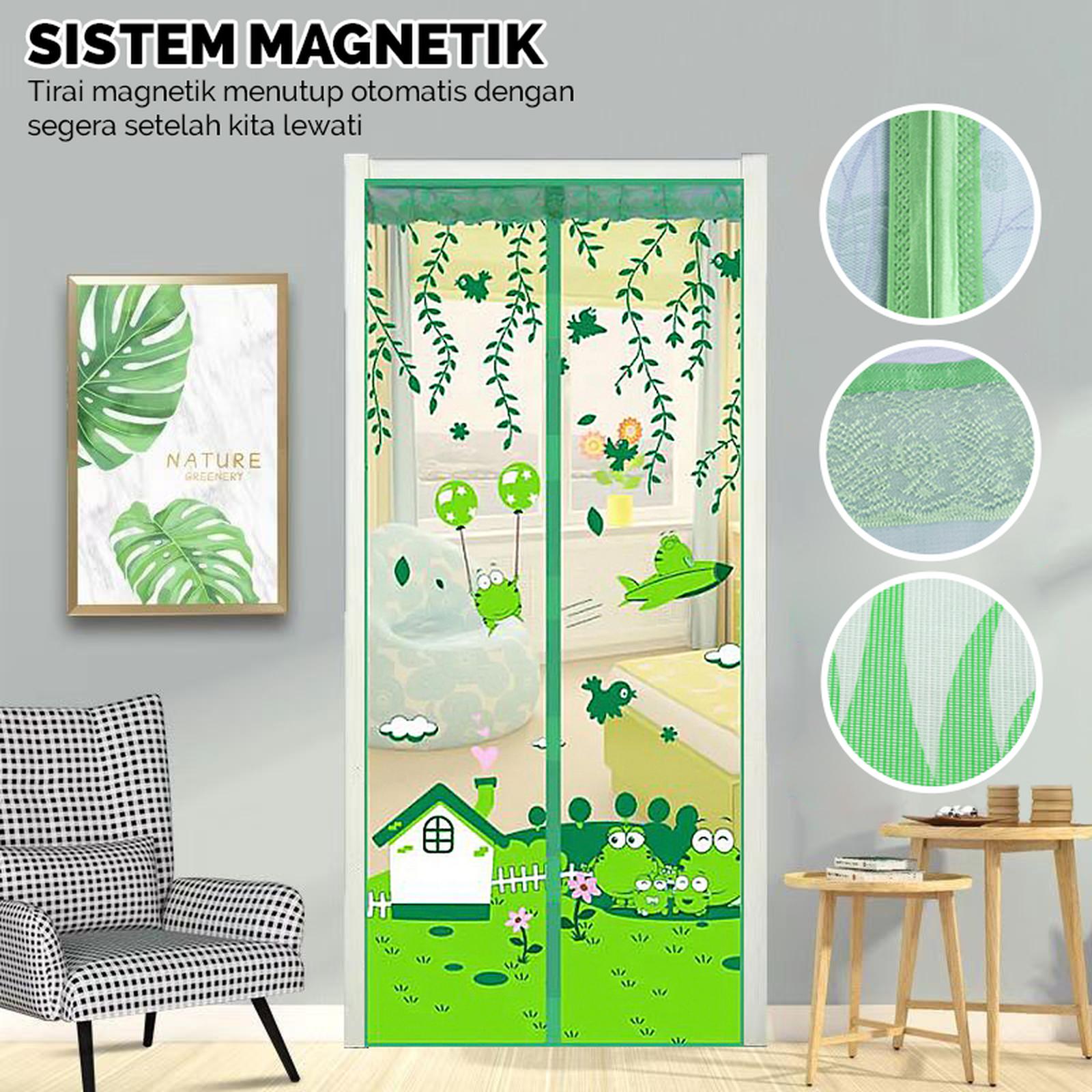  HYDROCYCLE Tirai Magnet Gorden Pintu Motif M1