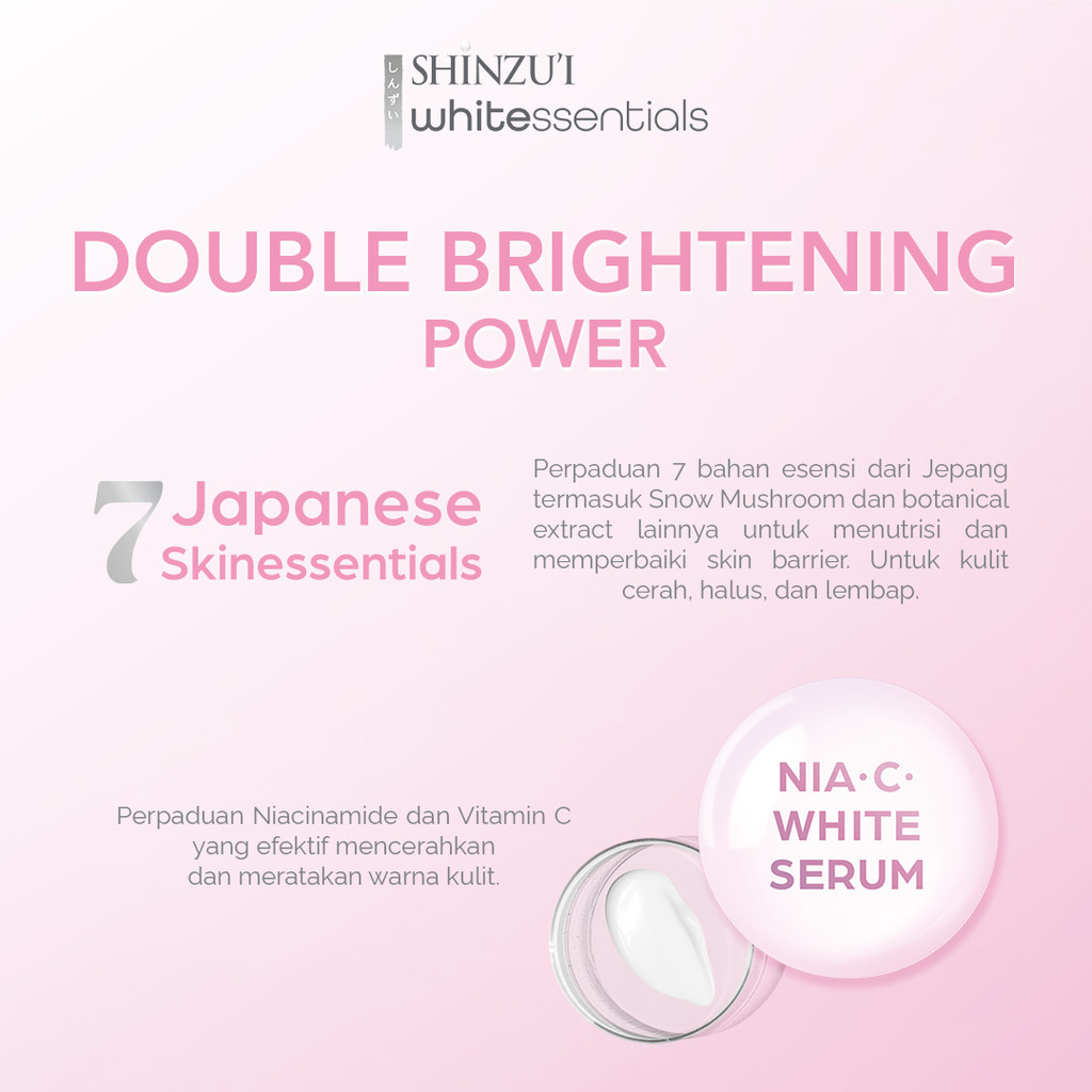 Bina Karya Prima Shinzui Whitessentials Brightening Serum Sunscreen SPF 35 PA+++