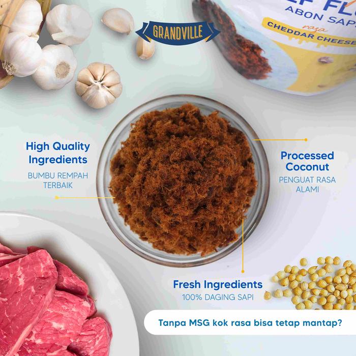 Grandville Food Indonesia Grandville Crunchy Beef Loss Cheddar Cheese