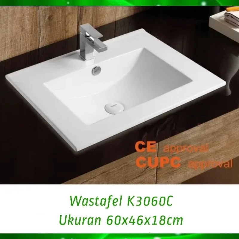 Wikea Wastafel Tanam Keramik  3