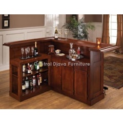 Meja Bar Mini Minimalis Kayu Jati