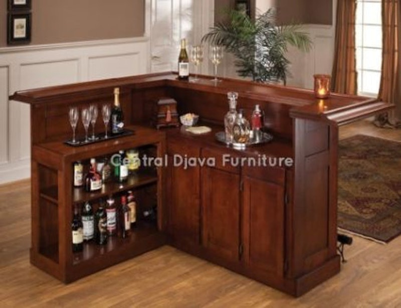 Meja Bar Mini Minimalis Kayu Jati 1