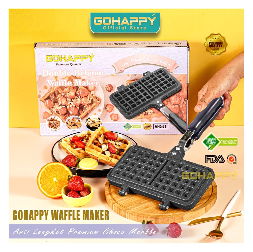 Gohappy Double Belgian Waffle Maker GHC51