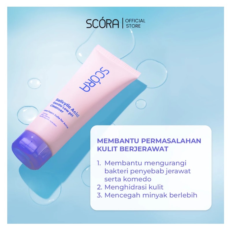 SCORA Salicylic Acid Gentle Low pH Cleanser 4
