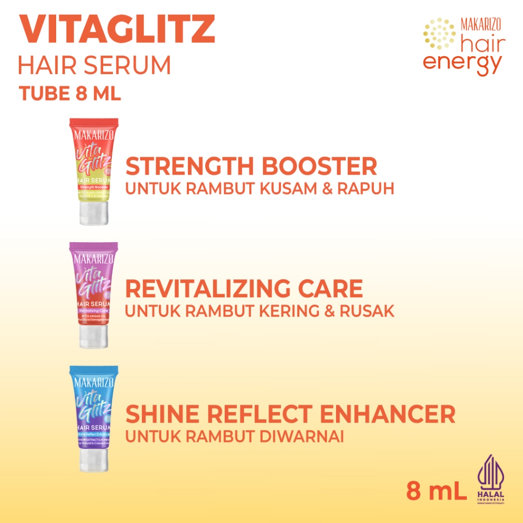 Akasha Wira International Makarizo Vitaglitz Hair Serum Revitalizing Care