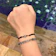 Gelang Huruf Bening Tali Satin 1