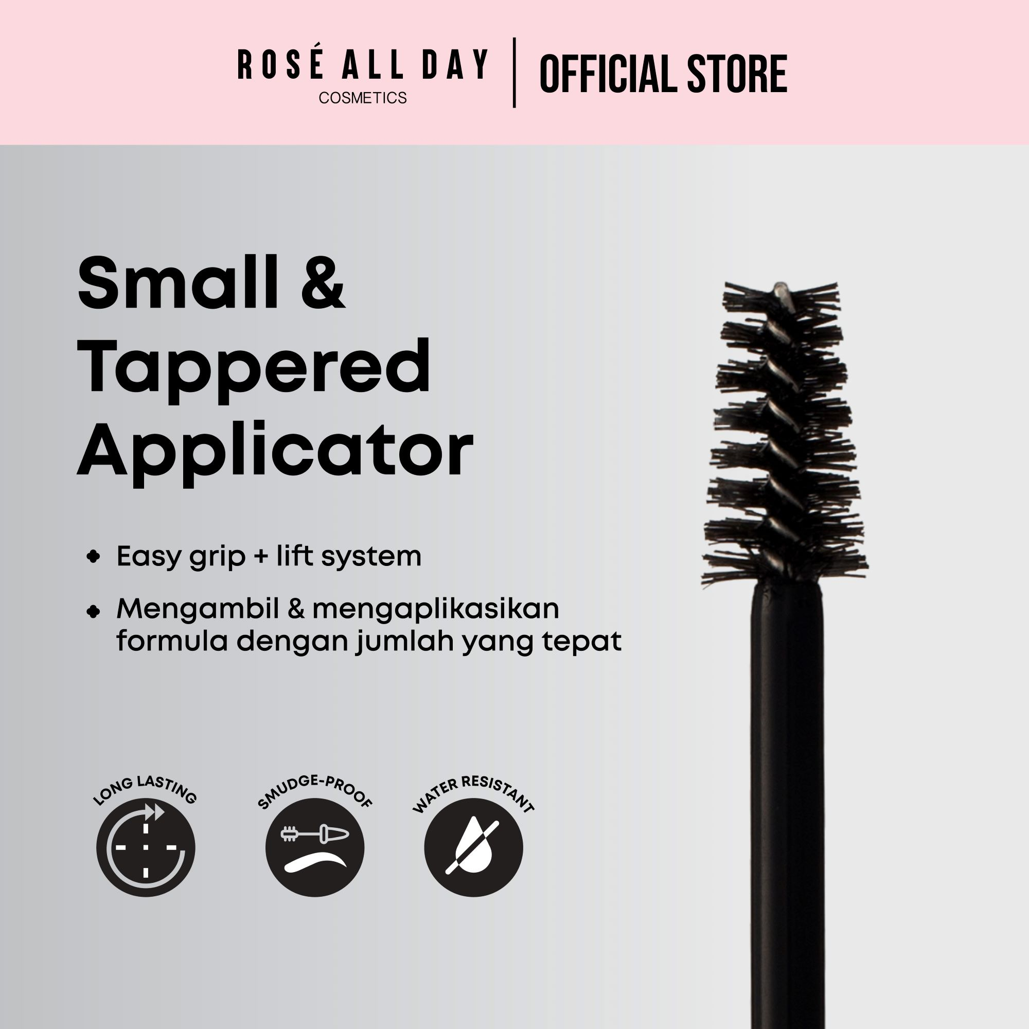 Rosé All Day Brow Fix Gel Black