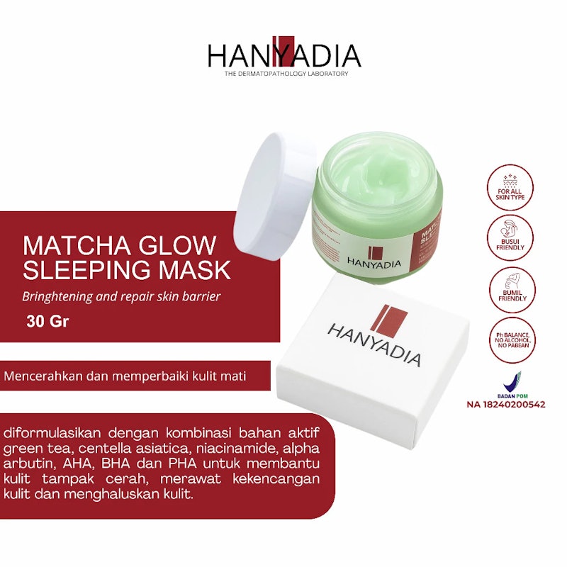 Hanyadia Matcha Glow Sleeping Mask 3