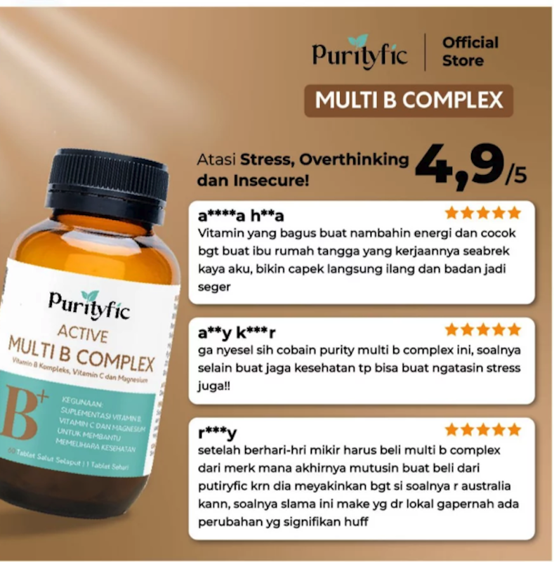 Purityfic Active Energy Booster Multi B Complex 5