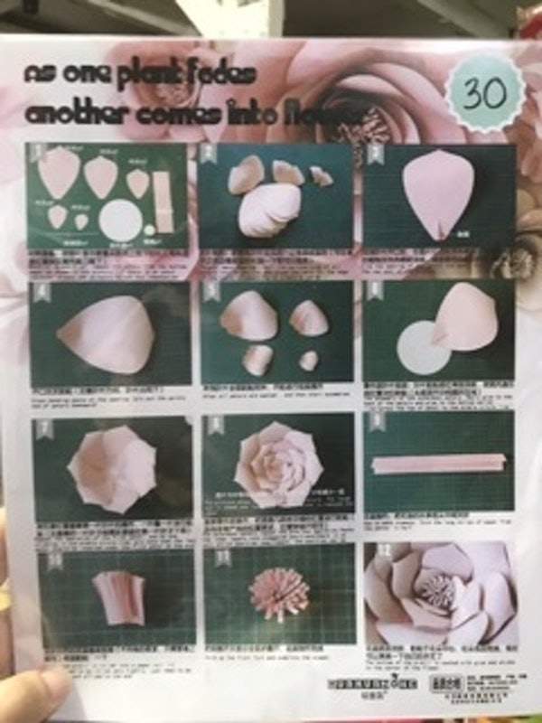DIY Paper Flower Unicorn Full Set 4