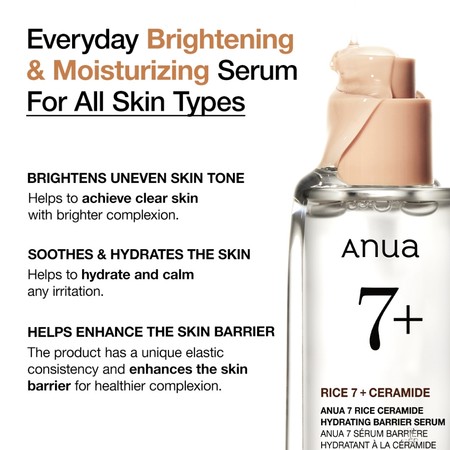 The Founder Inc Anua 7+ Rice Ceramide Hydrating Barrier Serum
