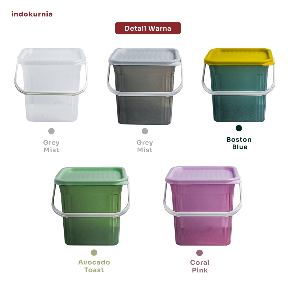 Indokurnia Indokurnia Toples Persegi Luxen 5 Liter American Colour