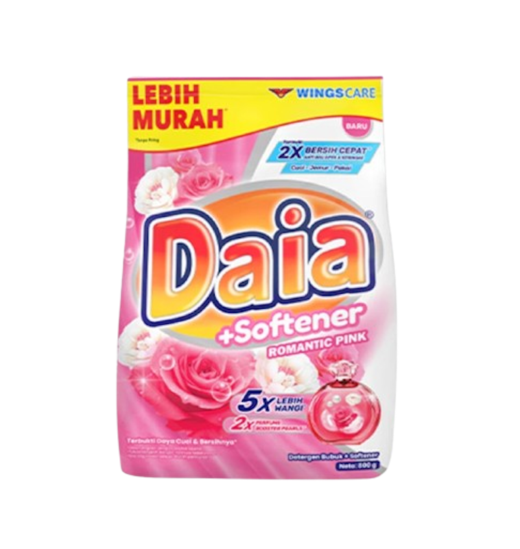 Detergen Bubuk + Softener Romantic Pink 1