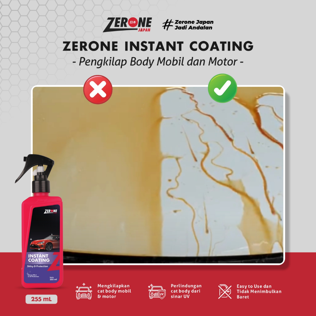 Zerone International Industries Zerone Japan Instant Coating Nano Ceramic (Polydimethylsiloxane & Wax)
