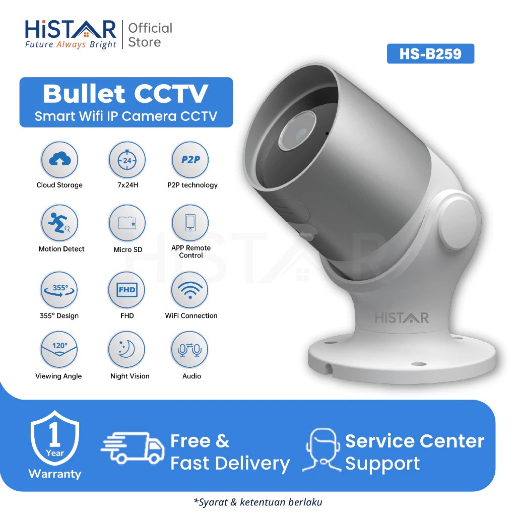 Histar-Smart Security Technology HiSTAR Smart IP Camera CCTV   HS-B259