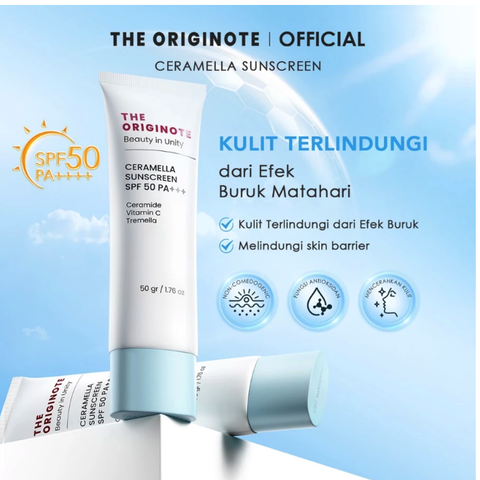 Nayue Kosmetik Indonesia The Originote Ceramella Sunscreen SPF 50 PA+++