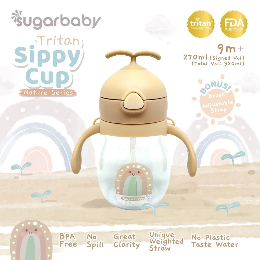 Kindalin Utama International Sugar Baby Tritan Sippy Cup Nature Series 320ml
