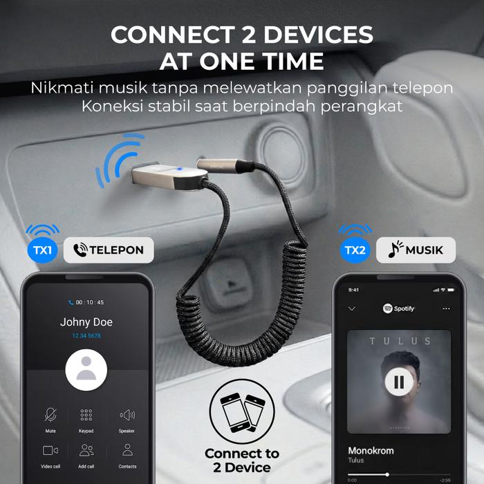 PX Bluetooth Receiver Adapter Audio 6.0 BCR-60