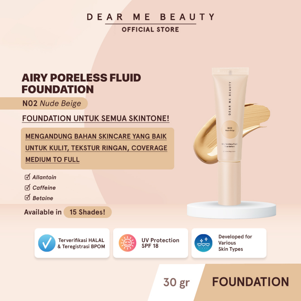 Dear Me Beauty Airy Poreless Fluid Foundation