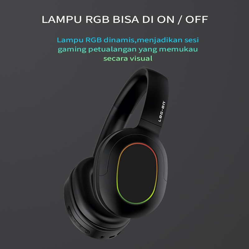 Log On Bluetooth Headphones with Microphone 5