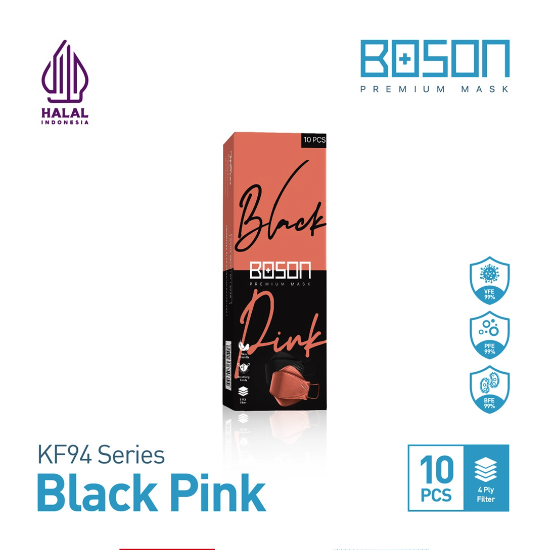BOSON BOSON Black Pink Series Premium Masker KF94