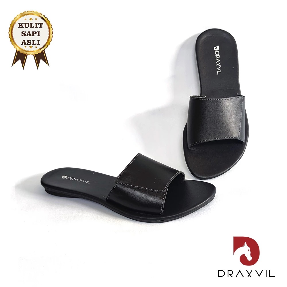 DRAXVIL Sandal Kulit Sapi Asli