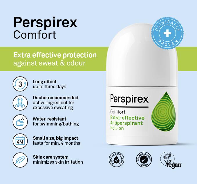 Riemann A/S Perspirex Comfort Extra-Effective Antiperspirant Roll-On