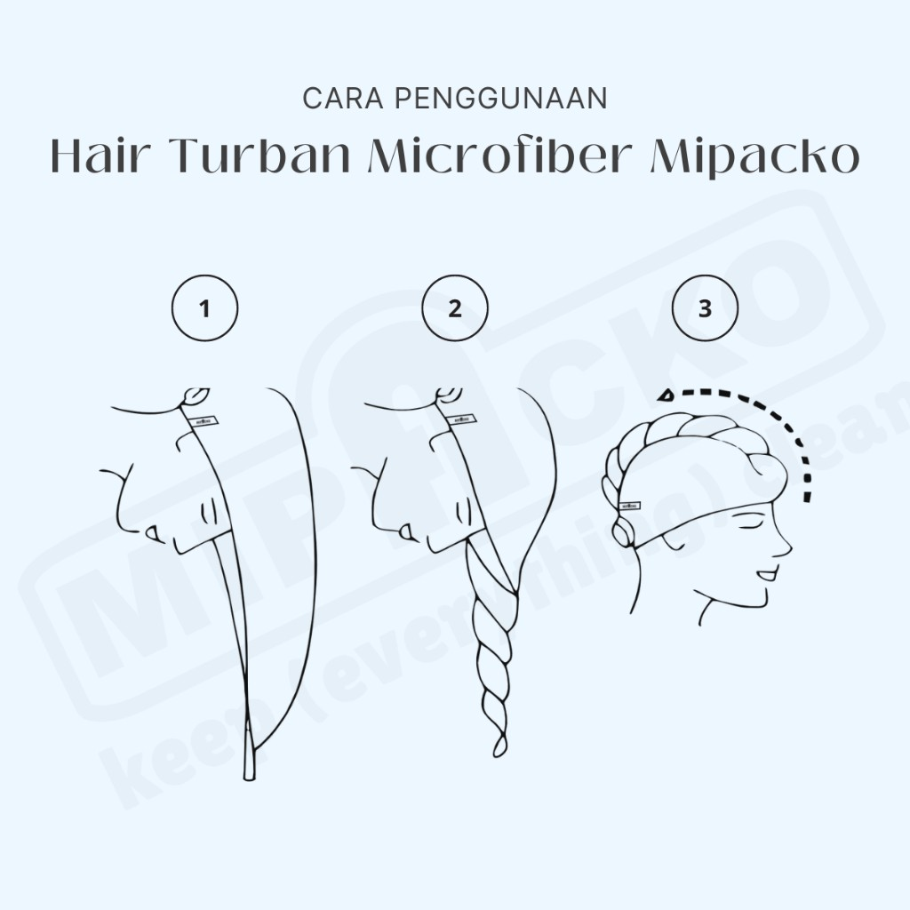 Mipacko Farrela Mipacko Hair Turban Microfiber