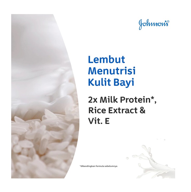 Johnson & Johnson Indonesia Johnson's Baby Milk + Rice Hair & Body Baby Bath