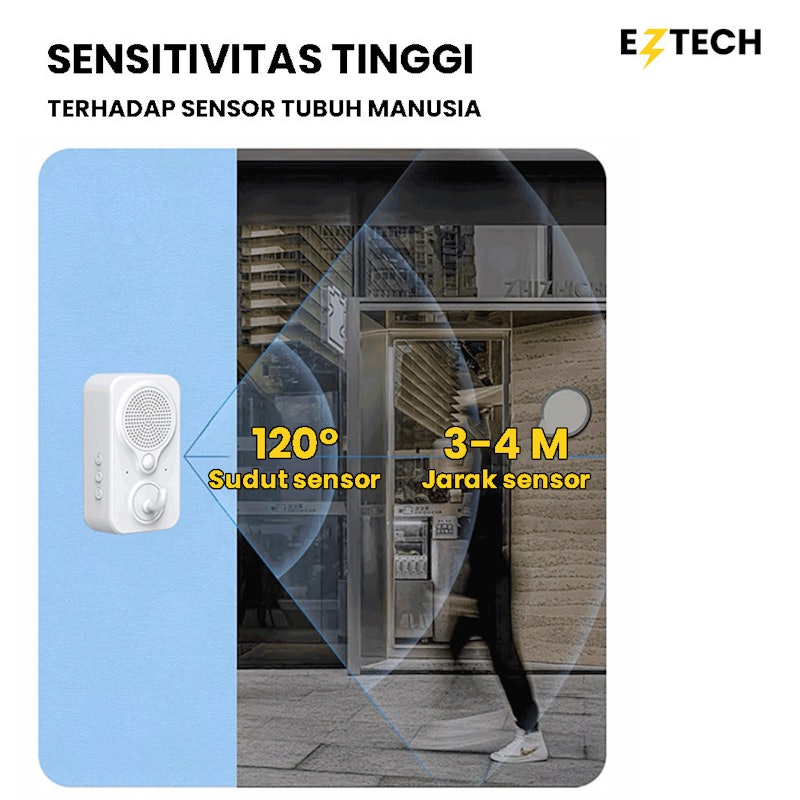 EZTECH Bel Pintu Sensor Motion 4