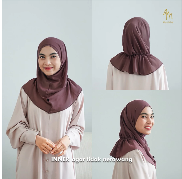  Maslaha Niqab Pashmina Curve Instant 