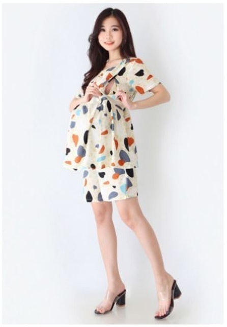 Eve Maternity Piyama Couple Baju Hamil Menyusui Anak FST004