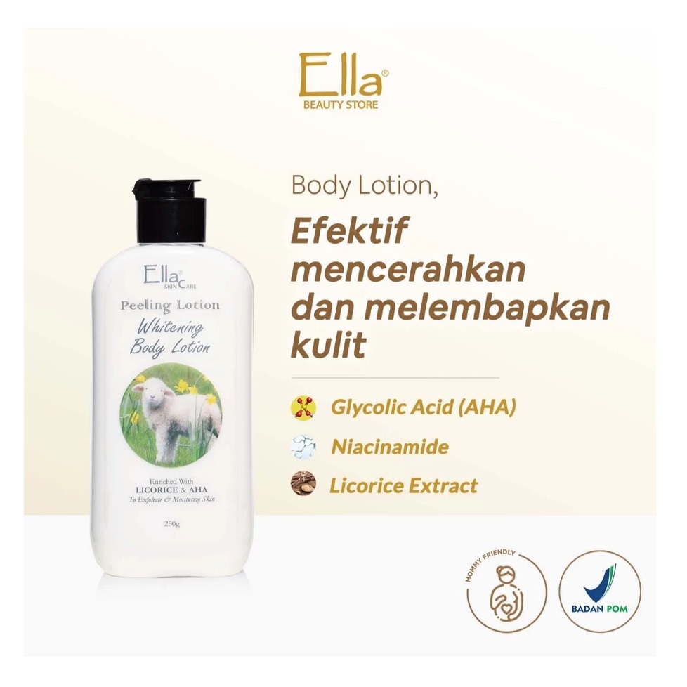 Ella Karunia Estetika Ella Skincare Peeling Lotion Whitening Body Lotion