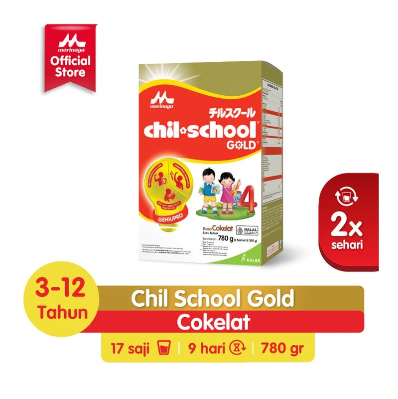 Morinaga Chil School Gold Rasa Cokelat 2
