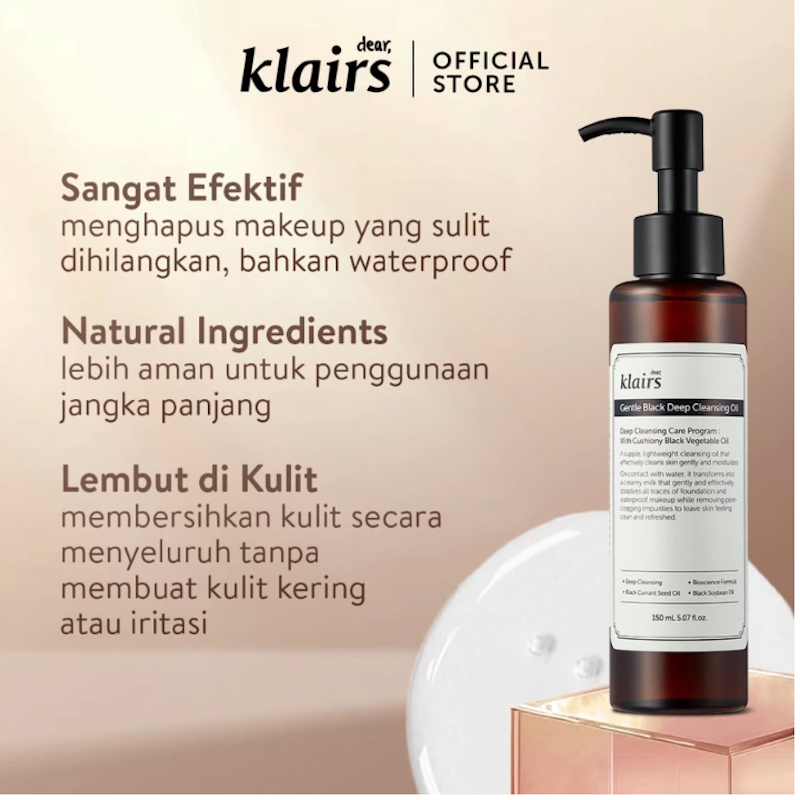 Dear Klairs Gentle Black Deep Cleansing Oil 5