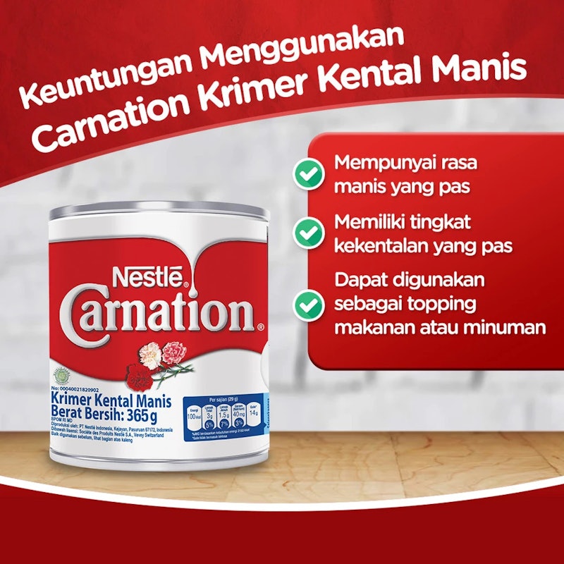 Nestlé Carnation Krimer Kental Manis 365 gram 2